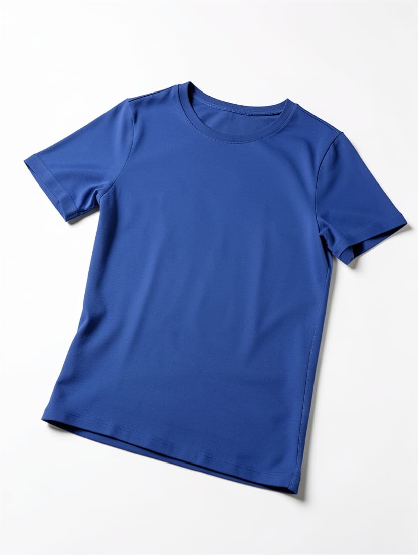 T-shirt quick-dry bleu — coupe ajustée, S à XL