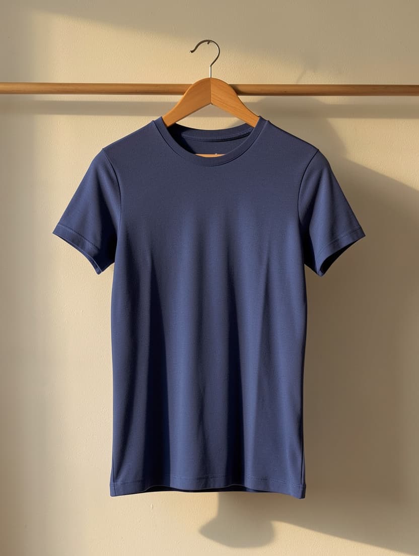 T-shirt quick-dry bleu — coupe ajustée, S à XL